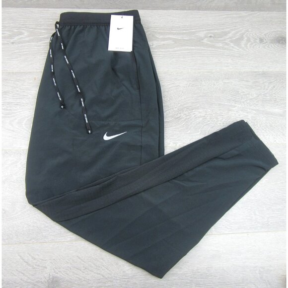 Nike Phenom Elite Woven Gym Running Pants Mens Size Large Black NEW - Picture 2 of 15